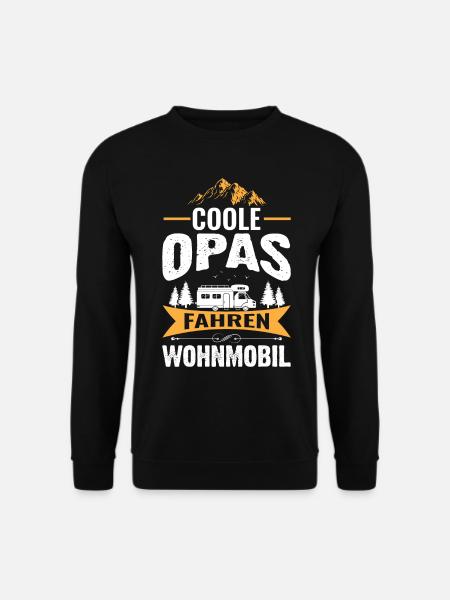 Camping Camper Opa - Unisex Pullover - Schwarz