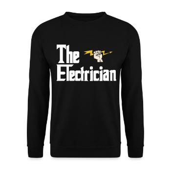 Elektriker - Unisex Pullover - Schwarz - Vorne - Alina (178cm) & Michal (187cm)