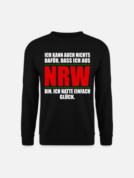 Nordrhein Westfalen NRW lustiges Nordrhein - Unisex Pullover - Schwarz