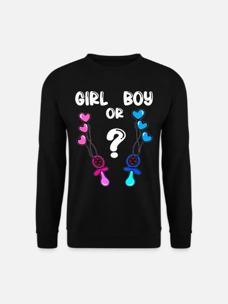 Mädchen Oder Junge - Unisex Pullover - Schwarz