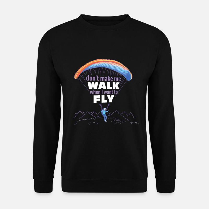 Paraglider Hobby Fliegen Gleitschirmfliegen - Unisex Pullover - Schwarz