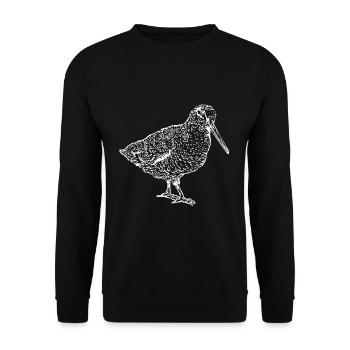 Great curlew bird birds animal flies - Unisex Sweatshirt - black - Front - Alina (178cm) & Michal (187cm)