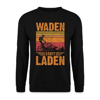 MTB Mountain Bike | Bicycle mountain bike saying - Unisex Sweatshirt - black - Front - Alina (178cm) & Michal (187cm)