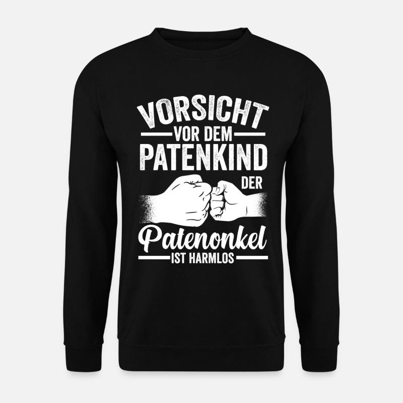 Patenonkel Patenkind Taufe Taufpate - Unisex Pullover - Schwarz