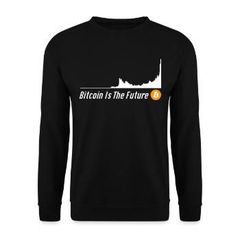 Bitcoin cours Bitcoin Is The Future Bitcoin Button - Sweat-shirt Unisexe - noir - Devant - Alina (178cm) & Michal (187cm)