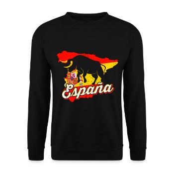Espagne - Sweat-shirt Unisexe - noir - Devant - Alina (178cm) & Michal (187cm)