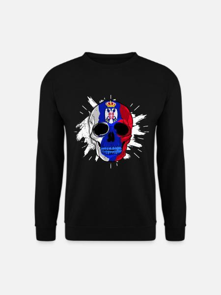 Serbien Tshirt Jugoslawien Belgrad Tito Geschenk - Unisex Pullover - Schwarz
