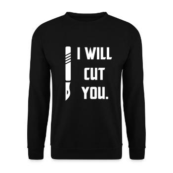 surgeon - Unisex Sweatshirt - black - Front - Alina (178cm) & Michal (187cm)