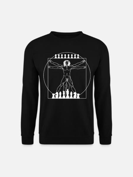 Da Vinci Échecs Pièces d’échecs - Sweat-shirt Unisexe - noir
