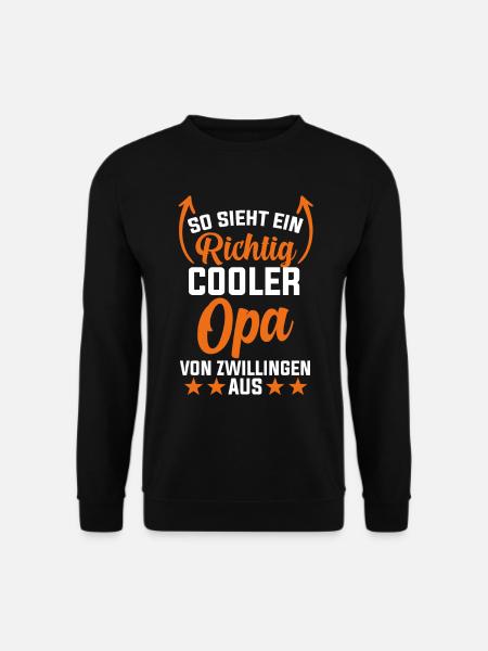 Opa Von Zwillingen Zwillingsopa - Unisex Pullover - Schwarz