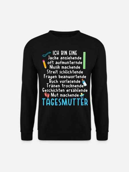 Tagesmutter Erzieher Kindergarten Kita Tagesmutter - Unisex Pullover - Schwarz