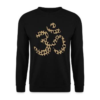Mantra Chakra Yoga - Unisex Pullover - Schwarz - Vorne - Alina (178cm) & Michal (187cm)