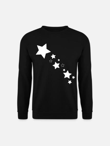 Sterne Stern Sternschnuppe - Unisex Pullover - Schwarz