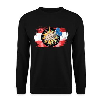 Autriche Dartspieler Austrian Dart Team - Fléchettes - Sweat-shirt Unisexe - noir - Devant - Alina (178cm) & Michal (187cm)