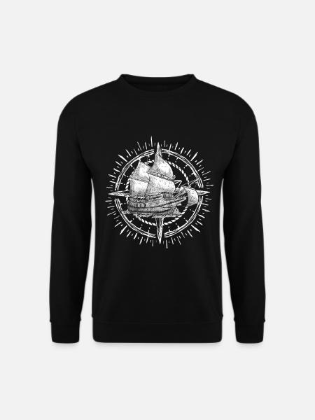 Voile Tshirt Sailing catamaran bateau pour la régate - Sweat-shirt Unisexe - noir