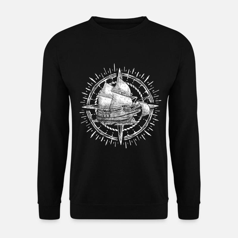 Voile Tshirt Sailing catamaran bateau pour la régate - Sweat-shirt Unisexe - noir