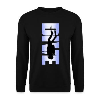 Scuba diving Freediving schnorcheln - Unisex Pullover - Schwarz - Vorne - Alina (178cm) & Michal (187cm)
