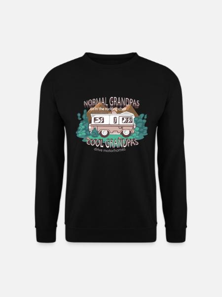 Coole Opas fahren Wohnmobil - Unisex Pullover - Schwarz