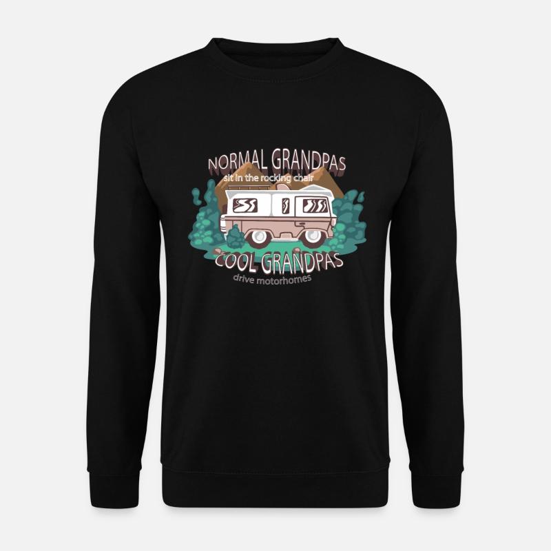 Cool grandpas drive camper - Unisex Sweatshirt - black