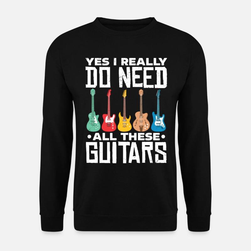 guitars - Unisex Sweatshirt - black