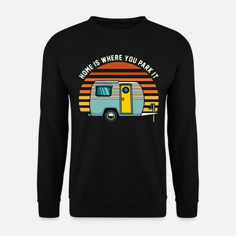 Camping Caravan Holiday Camper Camper Camping - Unisex Sweatshirt - black