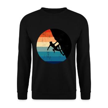 Alpinisme Bouldern Escalade rocheuse - Sweat-shirt Unisexe - noir - Devant - Alina (178cm) & Michal (187cm)