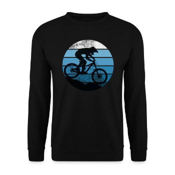 Downhill VTT VTT VTT VTT BM - Sweat-shirt Unisexe - noir - Devant - Alina (178cm) & Michal (187cm)