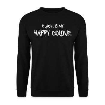Schwarz ist meine Lieblingsfarbe - Unisex Pullover - Schwarz - Vorne - Alina (178cm) & Michal (187cm)