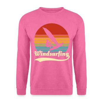 Windsurfen Windsurfer Vintage Retro - Unisex Pullover - Pink - Vorne