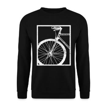 Drôle de vélo cadeau rengaine sur le vélo - Sweat-shirt Unisexe - noir - Devant - Alina (178cm) & Michal (187cm)