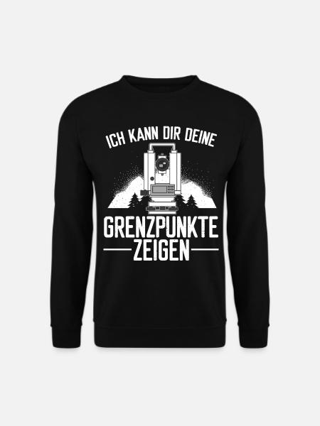 Geomatiker Bau Theodoloit Vermessungstechniker - Unisex Pullover - Schwarz