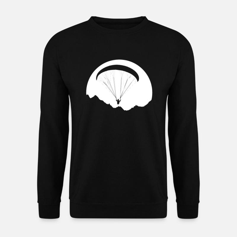 Paraglider Pilot Paraglider Paragliding - Unisex Sweatshirt - black