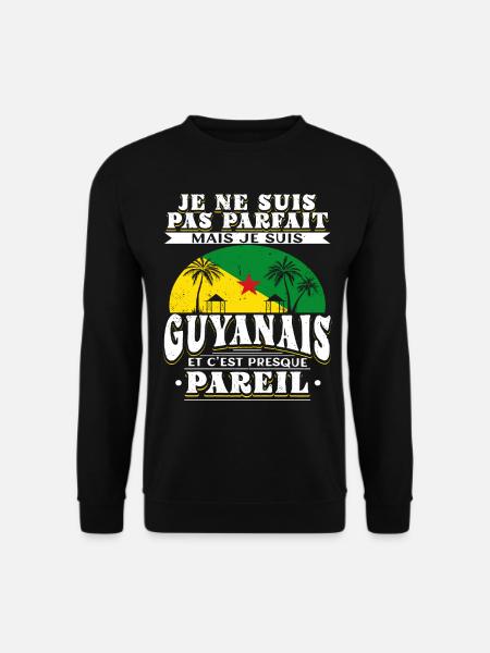 Guyane Guyanais Humour - Sweat-shirt Unisexe - noir