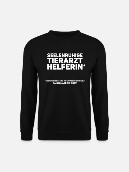 Tierarzt Tierarzthelferin Tierdoktor TFA Geschenk - Unisex Pullover - Schwarz