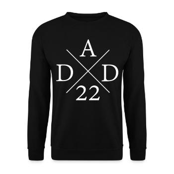 Papa Vater Dad 2022 Geschenk - Unisex Pullover - Schwarz - Vorne - Alina (178cm) & Michal (187cm)