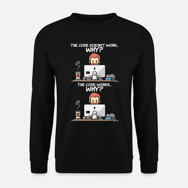 Programmier - Unisex Pullover - Schwarz