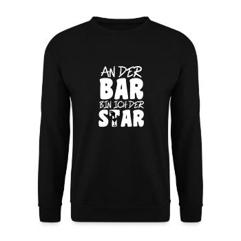Barkeeper Bartender Spruch - Unisex Pullover - Schwarz - Vorne - Alina (178cm) & Michal (187cm)