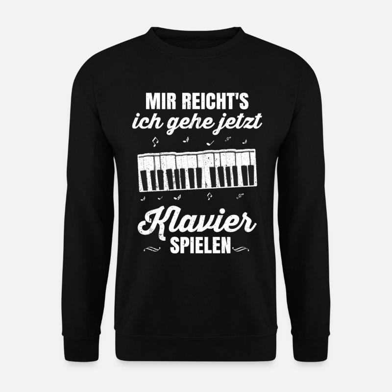 Klavier - Unisex Pullover - Schwarz