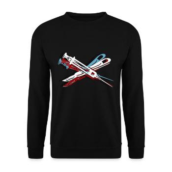 surgeon - Unisex Sweatshirt - black - Front - Alina (178cm) & Michal (187cm)