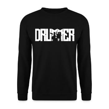 Batteur de batterie de batteur - Sweat-shirt Unisexe - noir - Devant - Alina (178cm) & Michal (187cm)