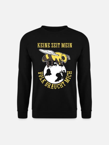 Imker Bienenzüchter Spruch Bienenliebhaber Imkerei - Unisex Pullover - Schwarz