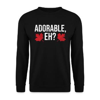 Canada Canada Day Maple Leaf Canadian - Unisex Sweatshirt - black - Front - Alina (178cm) & Michal (187cm)