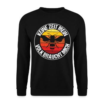 Beekeeping Beekeeping Funny Bees Funny - Unisex Sweatshirt - black - Front - Alina (178cm) & Michal (187cm)