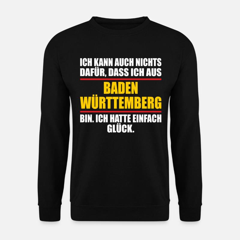 Baden Württemberg Bundesland lustiges Baden - Unisex Pullover - Schwarz