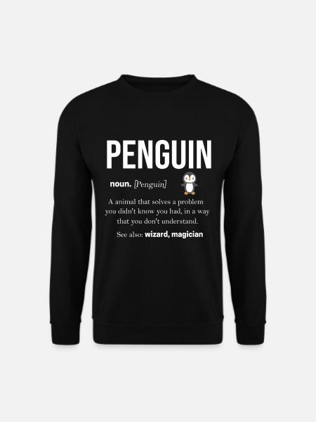 Pingouin - Sweat-shirt Unisexe - noir