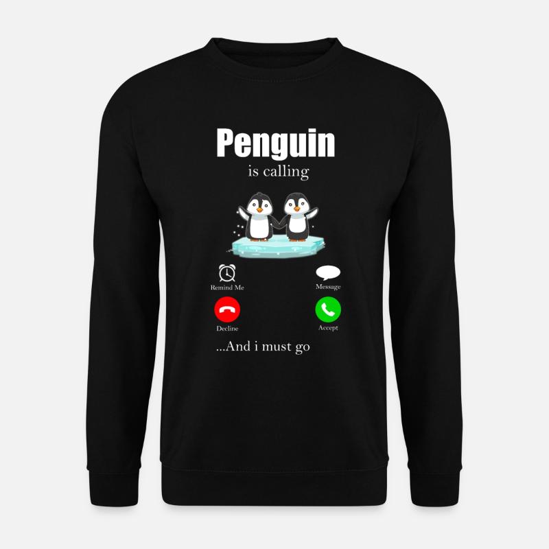 penguin - Unisex Sweatshirt - black