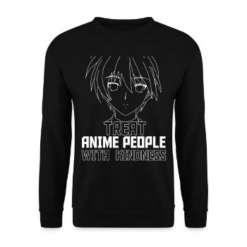Anime Manga Otaku Kawaii Japan Cosplay Comic - Sweat-shirt Unisexe - noir - Devant - Alina (178cm) & Michal (187cm)