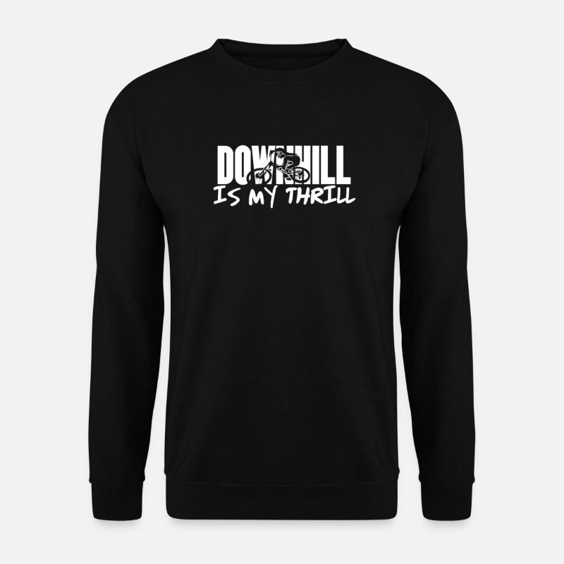 Downhill is my thrill saying - Unisex Pullover - Schwarz