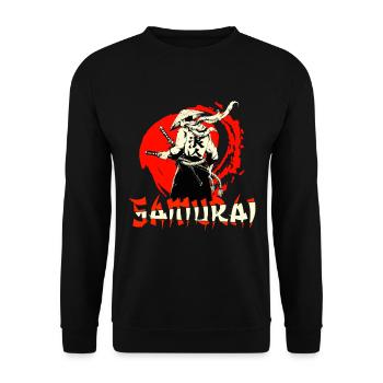 Samouraïs Sports de combat Japon - Sweat-shirt Unisexe - noir - Devant - Alina (178cm) & Michal (187cm)