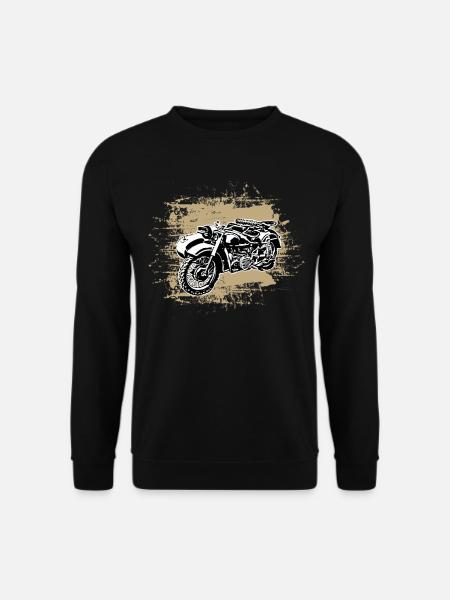 Mofa Moped Gespann Ural Ostalgie DDR mofa DDR Mope - Unisex Pullover - Schwarz